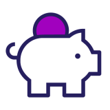 Piggy bank icon